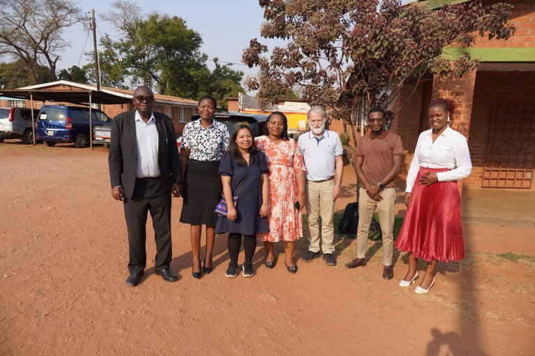 From the visit and meeting with TAPP (Trustees of Agricultural Promotion Programme) in Lilongwe in Malawi. Senior advisor Mary Shrestha (3rd from left) and team leader Edgar Brun (3rd from right) represented the Norwegian Veterinary Institue. Photo: Mary Shrestha