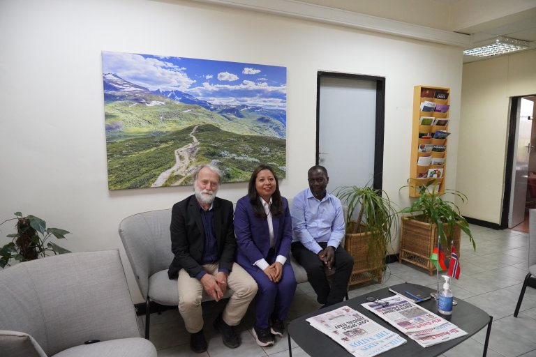 From a visit to the Norwegian Embassy in Lilongwe in Malawi. Photo: Mary Shrestha