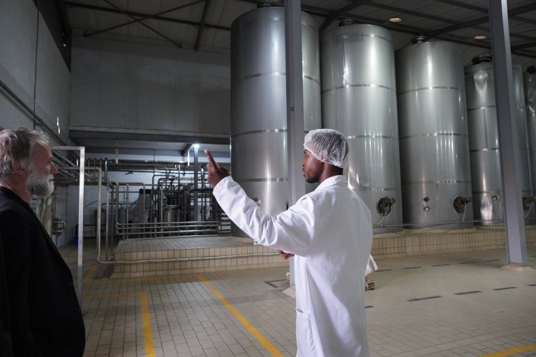 From a visit to a dairy milk factory in Lilongwe. Photo: Mary Shrestha